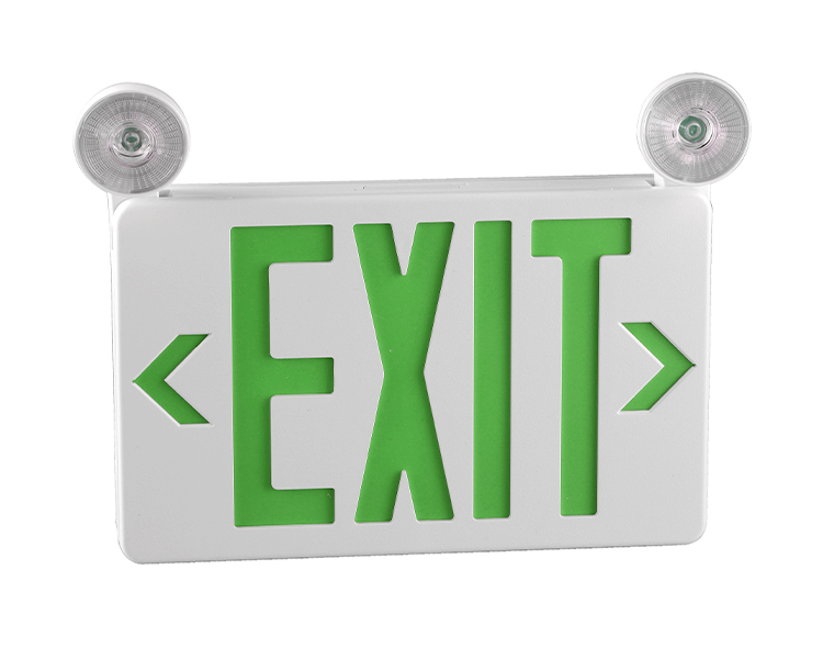 JLECB2GW-NEW-NEW SLIM GREEN EXIT SIGN COMBO