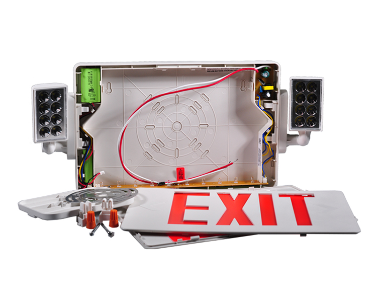 JLECD2RW-EMERGENCY火災は、赤い文字で照明を出る