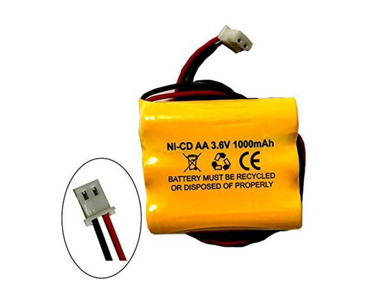 NI-CADバッテリー3.6V 1000mAh